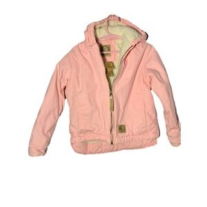 Berne Girl's Softstone Duck Sherpa-Lined Hooded Coat Size 4T